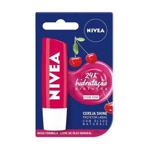 Protetor Labial Lip Care Cereja Shine 4,8g Nivea