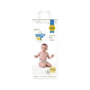 Fralda Premium Dermoprotetora Tamanho Extra Extra Grande 32u Baby Bee Free