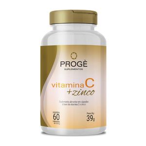Vitamina C Com Zinco Progé 60 Capsulas