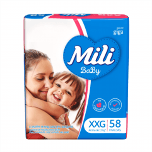 Fralda Mili Giga Baby Xxg 58un