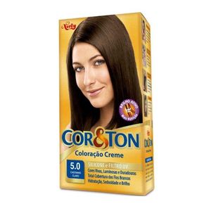 Tintura Creme 5.0 Castanho Claro Cor&Amp;Ton