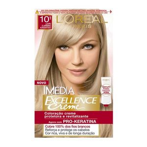 Tintura Creme 10.1 Louro Clarissimo Acinzentado Imedia Excellence