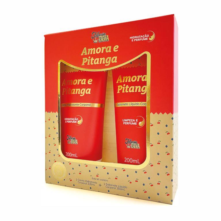 Kit-Maria-Diva-Hidratante-200ml---Sabonete-Liquido-200ml-Amora-e-Pitanga