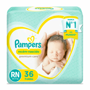 Fralda Pampers RN Premium 36 unidades
