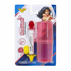 Dispositivo para lavagem nasal 10ml + Exclusivo Case/Copo Medidor Mulher Maravilha NoseWash