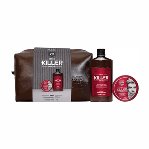 Kit QOD Barber Shop Killer Shampoo 220ml + Pomada 70g + Necessaire