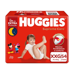 Fralda Supreme Care Huggies Tamanho XXG 54un Hiper