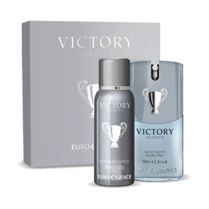 Kit Euro Essence Victory Perfume 100ml + Desodorante Aerossol 80ml