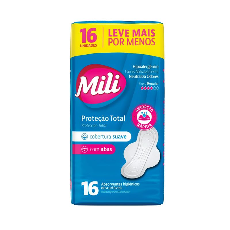 Absorvente-Mili-Protecao-Total-Abas-Suave-Leve-16-Pague-14-Unidades