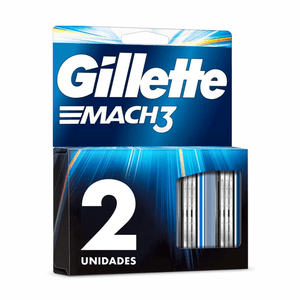 Carga Para Aparelho De Barbear Mach3 Regular Gillette 2u