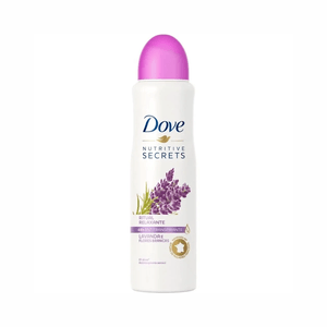 Desodorante Antitranspirante Aerossol Dove Nutritive Secrets Lavanda e Flores Brancas 150ml