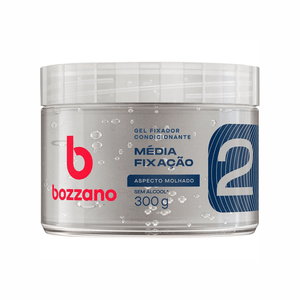 Gel Fixador Aspecto Molhado Media Fixaçao Bozzano 300g