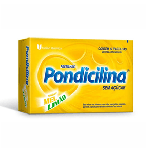 Pastilhas Pondicilina Mel/Limão Sem açúcar - 12 unidades