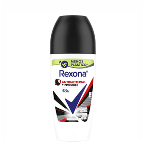 Desodorante Roll-On Antibacterial + Invisible 50ml Rexona