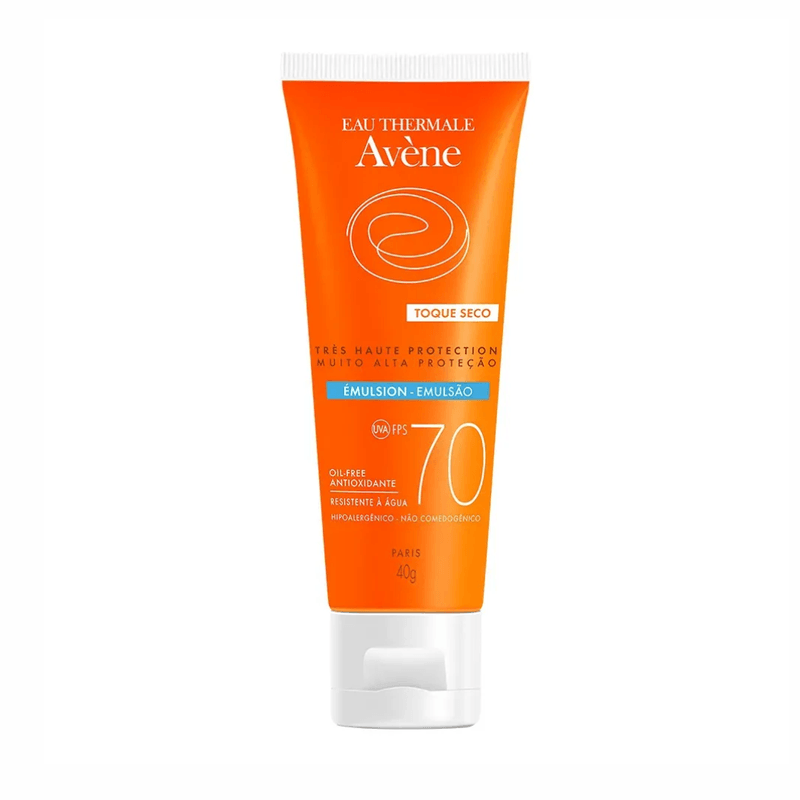 Protetor-Solar-Facial-Avene---Emulsao-Solar-Toque-Seco-FPS70---40g