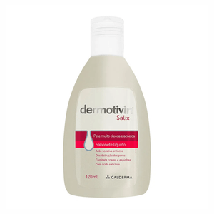 Sabonete Líquido Facial Dermotivin Salix - 120ml