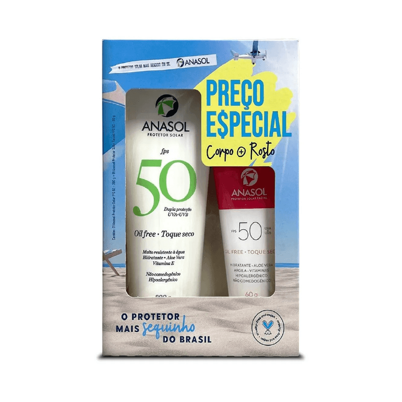 Kit-Protetor-Solar-Fps50-200ml--Protetor-Solar-Facial-Fps50-60g-Anasol