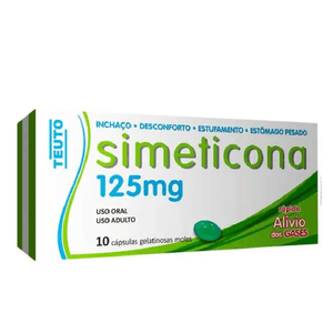 Simeticona 125mg 10 Cápsulas Gelatinosas - Teuto