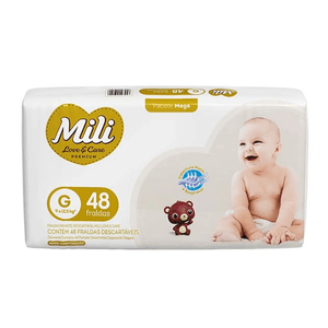 Fralda Mili Love & Care Mega G 48und