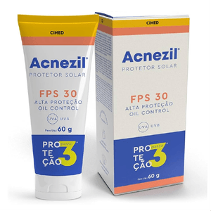 Protetor Solar Facial Acnezil FPS30 Oil Control 60g