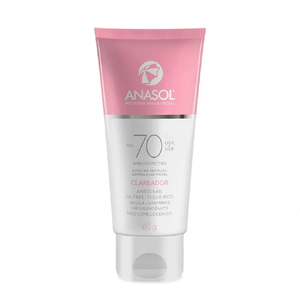 Protetor Solar Facial Anasol Clareador FPS70 60g