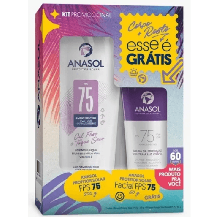 Kit-Anasol-Protetor-Solar-Corporal-FPS75-200g---Protetor-Solar-Facial-FPS75-60g