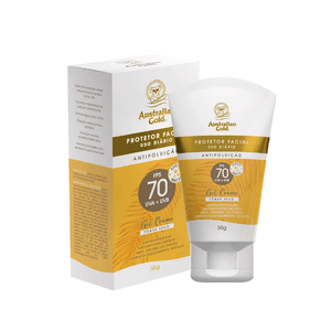 Protetor Solar Facial Gel Creme Australian Gold FPS70 50g