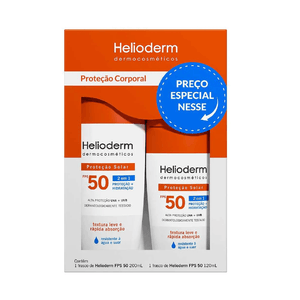 Kit Protetor Solar Helioderm Suncare FPS50 200ml + 120ml