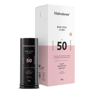 Base Facial Stick Hidrabene FPS50 Cor Clara 12g