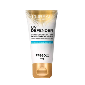 Protetor Solar Facial L'Oréal Paris UV Defender Hidratação Revitalizante FPS60 40g