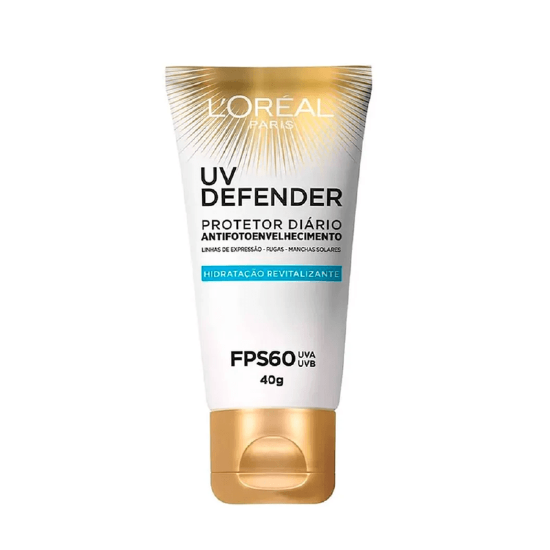Protetor-Solar-Facial-L-Oreal-Paris-UV-Defender-Hidratacao-Revitalizante-FPS60-40g
