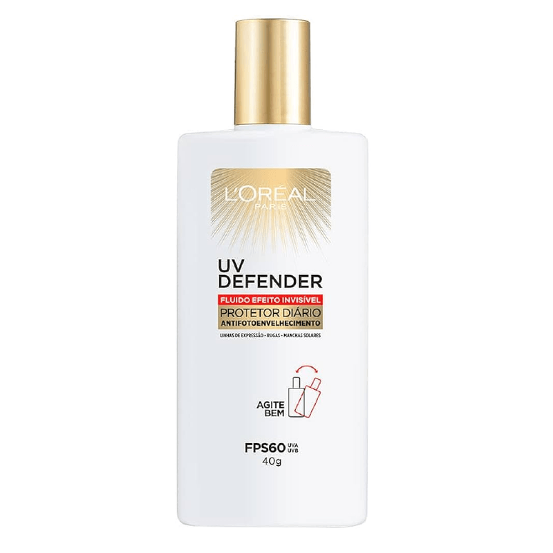 Protetor-Solar-Facial-L-Oreal-Paris-Fluido-UV-Defender-FPS60-40g