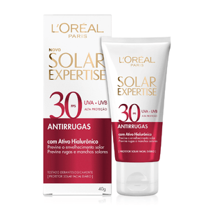 Protetor Solar Facial Expertise L'Oréal Paris FPS60 Antirrugas 40g