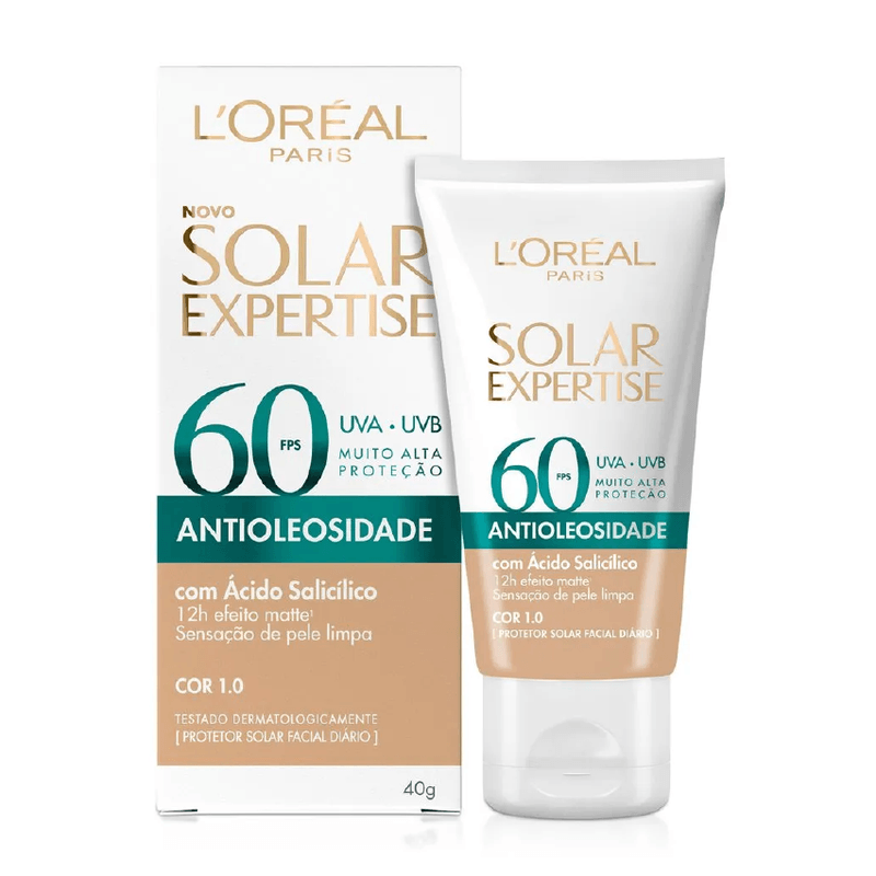 Protetor-Solar-Facial-L-Oreal-Expertise-Antioleosidade-FPS60-Cor-1.0-40g