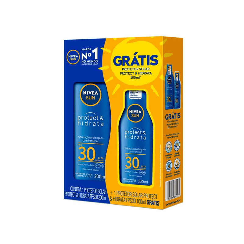 Kit-Protetor-Solar-Corporal-Nivea-Sun-Protect---Hidrata-FPS30-200ml---100ml-