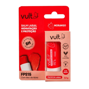 Protetor Labial Vult Morango FPS 15