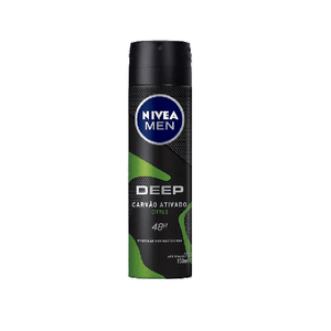 Desodorante Aerossol Nivea Men Carvão Ativado Deep Citrus 48h 150 ml