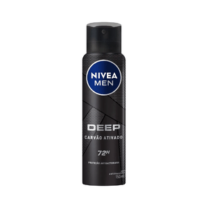 Desodorante Aerossol Nivea Men Carvão Ativado Deep Original 72h 150ml