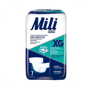Fralda Geriátrica Mili Vita  XG 7unid
