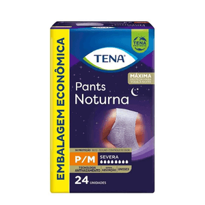 Fralda Geriátrica Tena Pants Noturna Tamanho P/M 24 Unidades