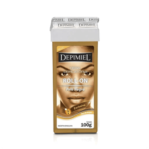 Cera Depilatória Roll-On Depimiel Peles Negras Refil 100g