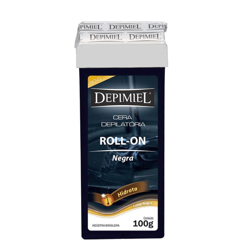 Cera-Depilatoria-Roll-On-Depimiel-Negra-Refil-100g
