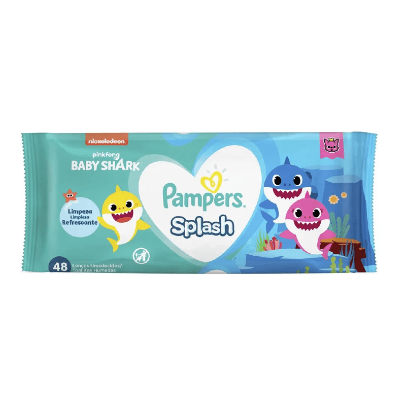 Lenco-Umedecido-Pampers-Splash-Baby-Shark-48und