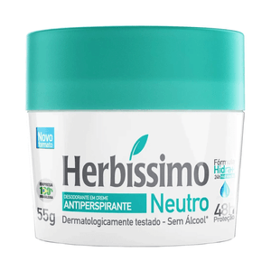 Desodorante Antiperspirante Creme Herbíssimo Neutro 55g