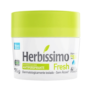 Desodorante Antiperspirante Creme Herbíssimo Fresh 55g