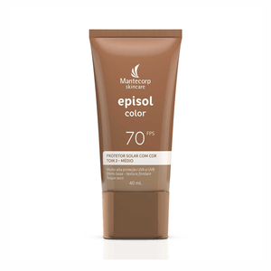 Protetor Solar Episol Color Mantecorp FPS70 Tom 3 Médio 40ml