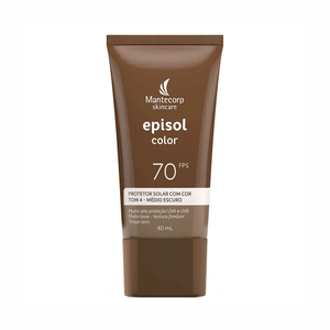 Protetor Solar Episol Color Mantecorp FPS70 Tom 4 Médio Escuro - 40ml