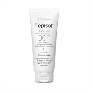Protetor Solar Facial Episol Mantecorp Pele Oleosa SEC OC FPC30 - 60g