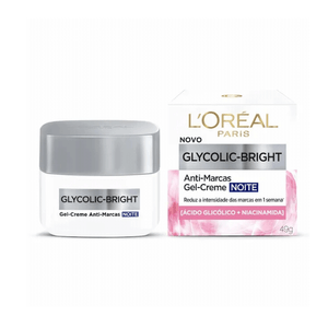 Gel Creme Facial Anti-Marcas L'Oréal Paris Glycolic Bright Noite 49g