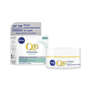 Creme Facial Nivea Antissinais Q10 Power Dia FPS30 50g